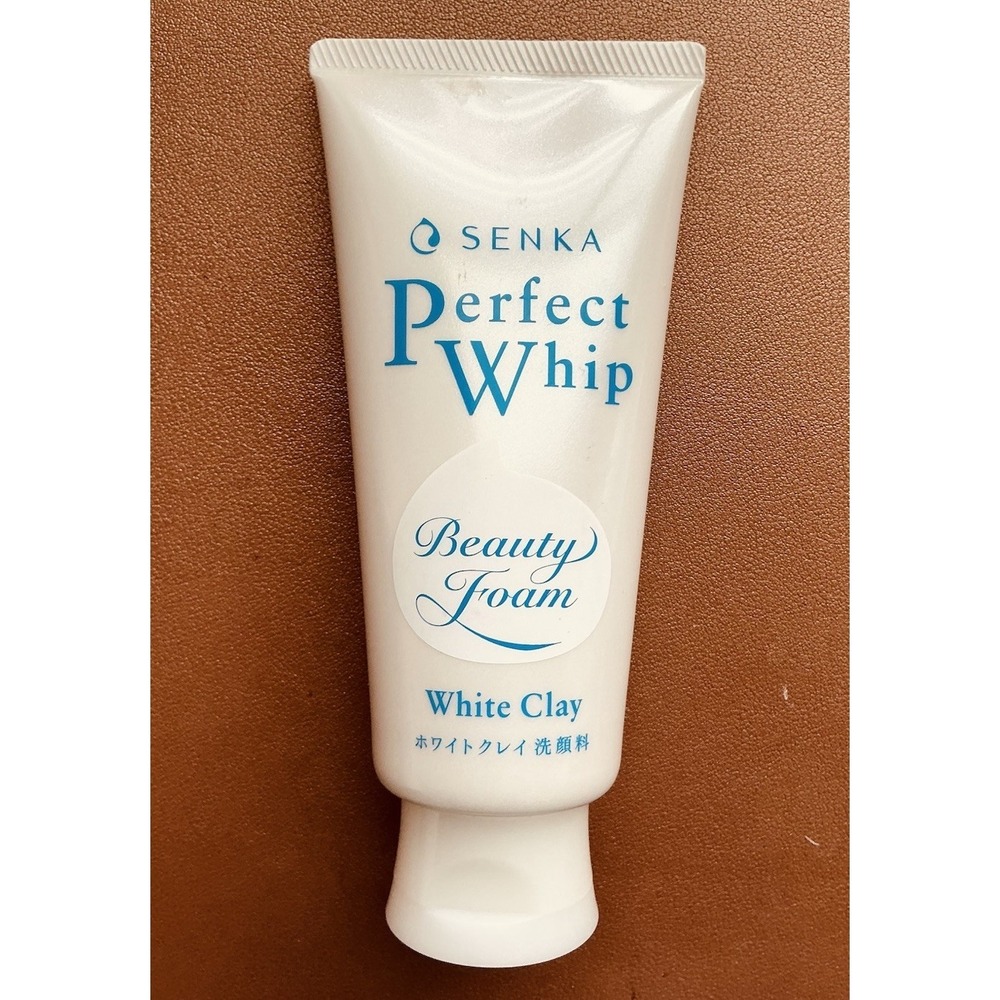 SENKA Perfect Whip White Clay Foam Face Cleanser, Deep Cleansing, 4.23 oz
